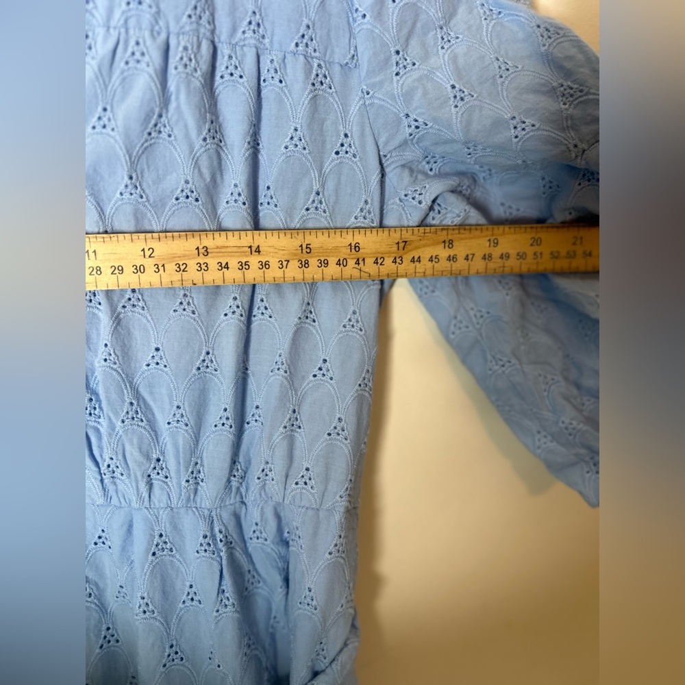 Avec Les Filles Eyelet Tie Waist Shirtdress - Picture 3 of 6
